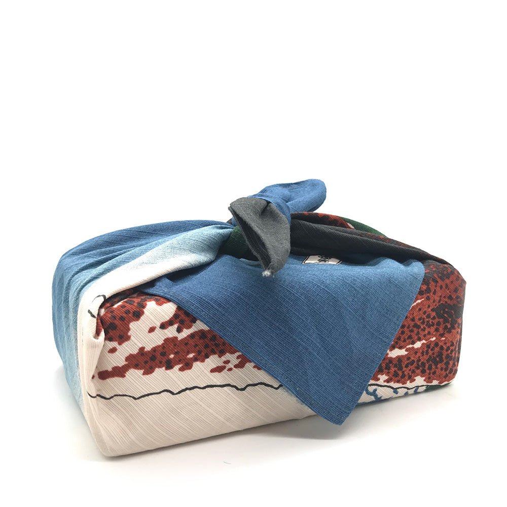 UKIYO-E HOKUSAI Furoshiki Japanese Wrapping Cloth - Purematcha Australia