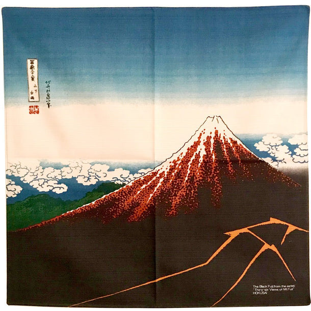 UKIYO-E HOKUSAI Furoshiki Japanese Wrapping Cloth - Purematcha Australia