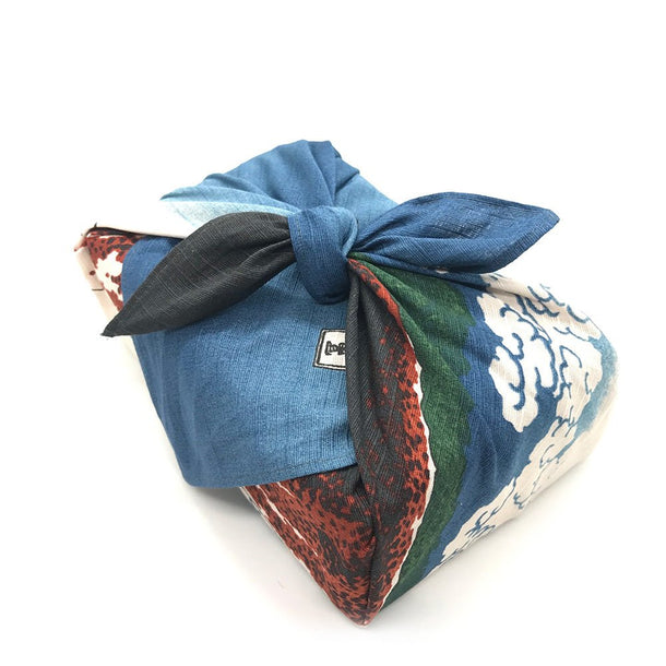 UKIYO-E HOKUSAI Furoshiki Japanese Wrapping Cloth - Purematcha Australia