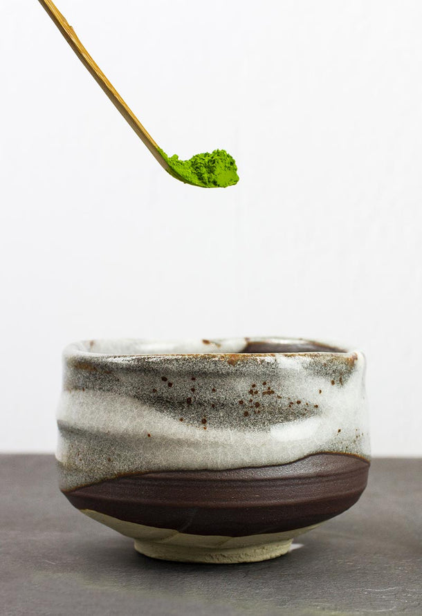 YUKI Snow Drip Matcha Bowl (Chawan) - Purematcha Australia