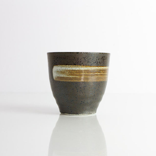 YUTEKI Yunomi Black Japanese Teacup - Purematcha Australia