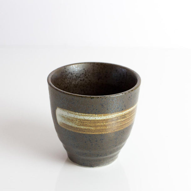 YUTEKI Yunomi Black Japanese Teacup - Purematcha Australia