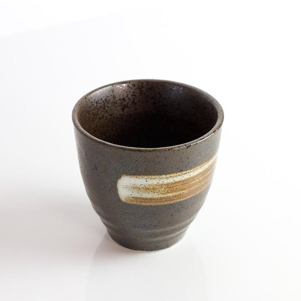 YUTEKI Yunomi Black Japanese Teacup - Purematcha Australia