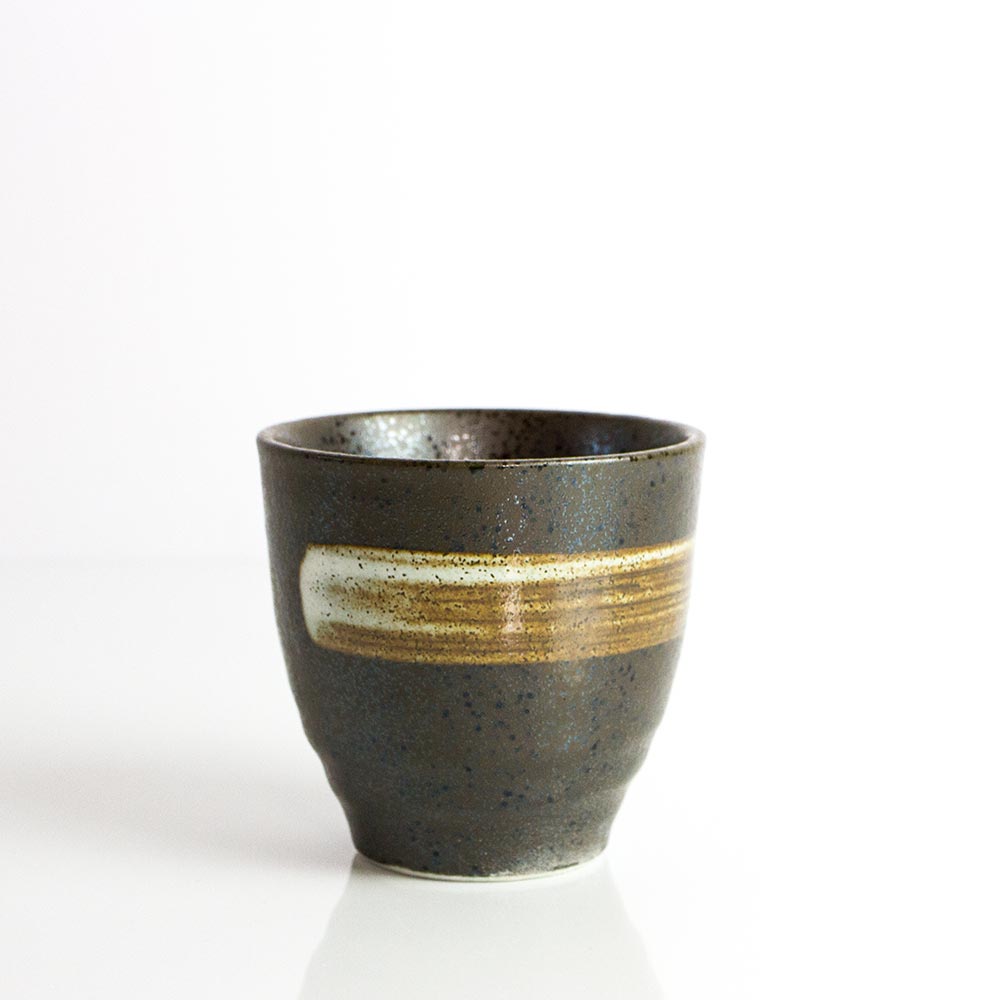 YUTEKI Yunomi Black Japanese Teacup - Purematcha Australia