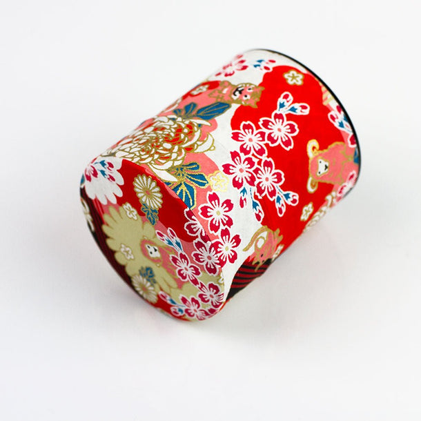 ZODIAC Mini Washi Wrapped Japanese Canister - Purematcha Australia